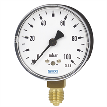 Capsule pressure gauge, copper alloy or stainless steel