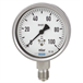 Capsule pressure gauge, stainless steel

