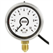 Bourdon tube pressure gauge with electronic pressure switch
